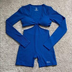 Active by Teal • Long Sleeve Tiyana Jumpsuit Royal Blue